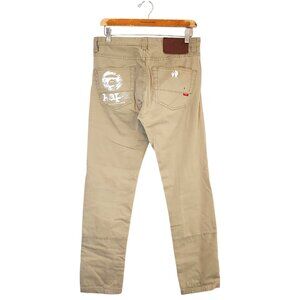 Y2k AAPE by BAPE logo Khaki pants tan size S